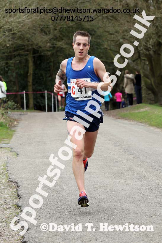 Lewis Timmins (Morpeth) 3rd leg of the National 12 Stage Relay, National 12 and 6 Stage Relays, Sutton Park, Birmingham. Photo: David T. Hewitson/Sports for All Pics